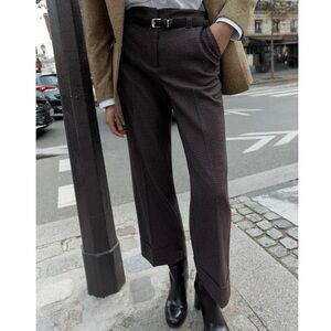 NWT✨ Houndstooth Belted Pants in Charcoal